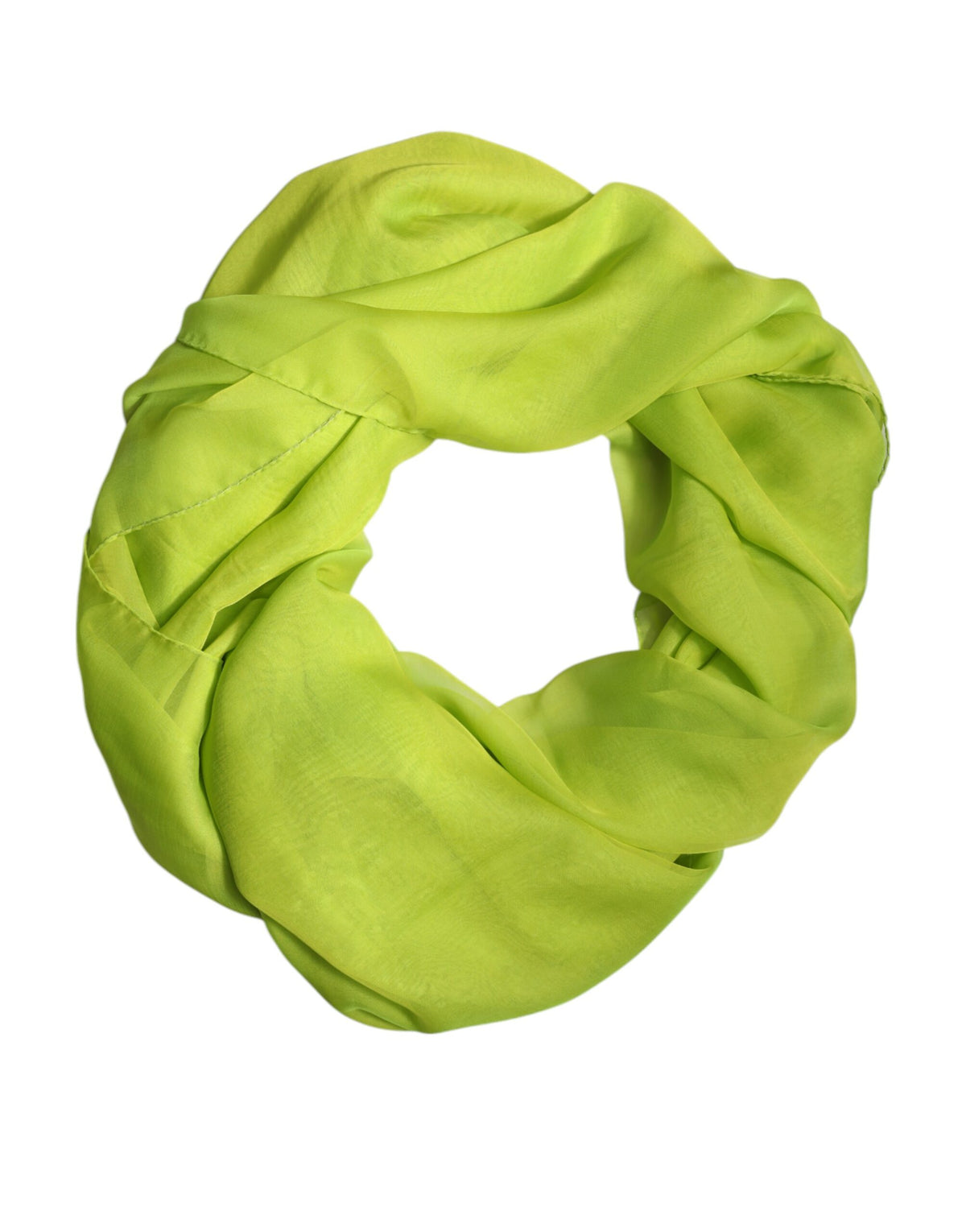 Dolce & Gabbana Green Silk Rectangle Wrap Shawl Neck Warmer Scarf -   -  Dolce & Gabbana.