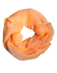 Dolce & Gabbana Orange Silk Rectangle Wrap Shawl Scarf -   -  Dolce & Gabbana.