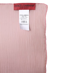 Dolce & Gabbana Pink Silk Rectangle Women Wrap Shawl Scarf -   -  Dolce & Gabbana.
