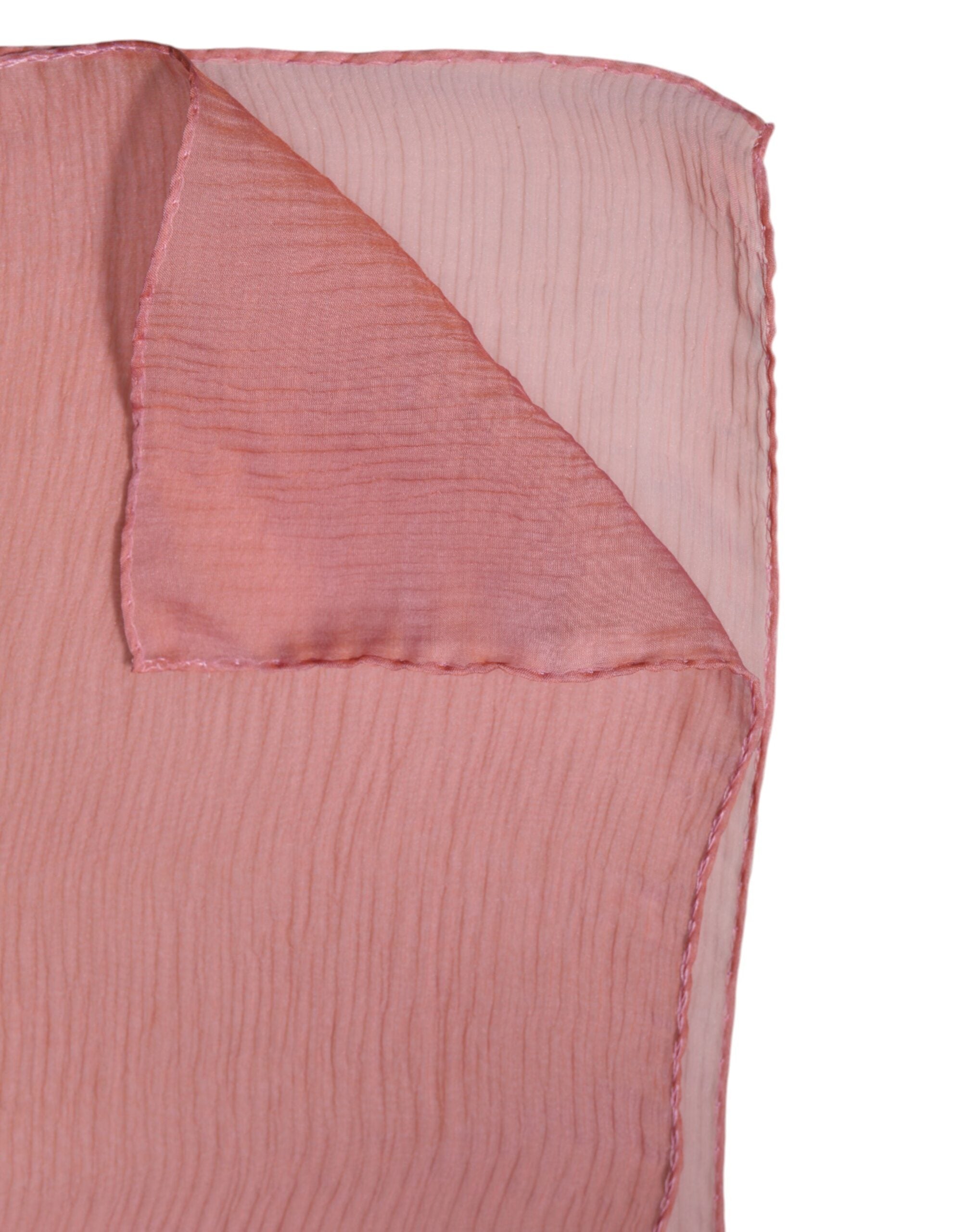Dolce & Gabbana Pink Silk Rectangle Women Wrap Shawl Scarf -   -  Dolce & Gabbana.
