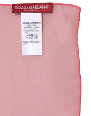 Dolce & Gabbana Pink Silk Rectangle Women Wrap Shawl Scarf -   -  Dolce & Gabbana.