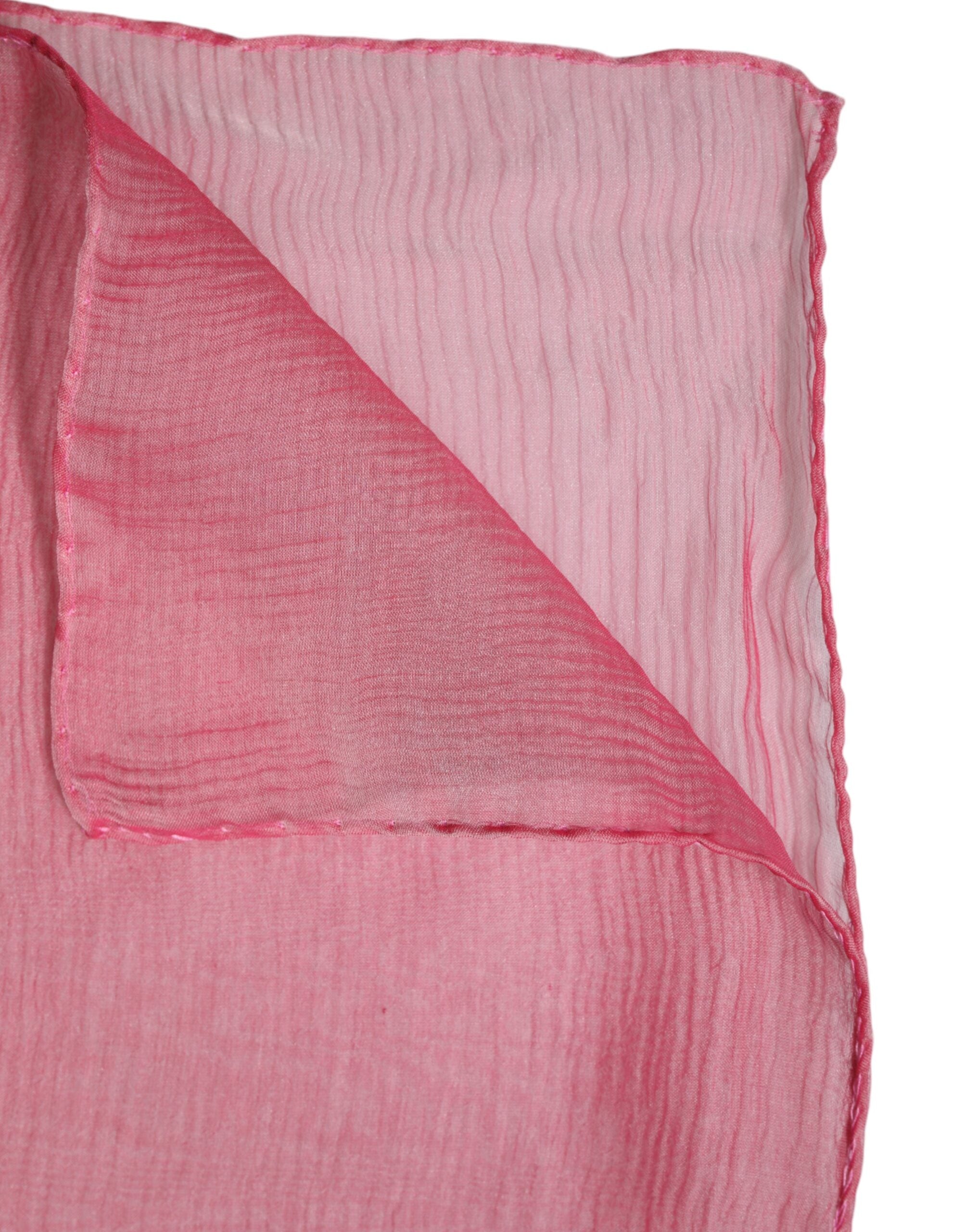 Dolce & Gabbana Pink Silk Rectangle Women Wrap Shawl Scarf -   -  Dolce & Gabbana.