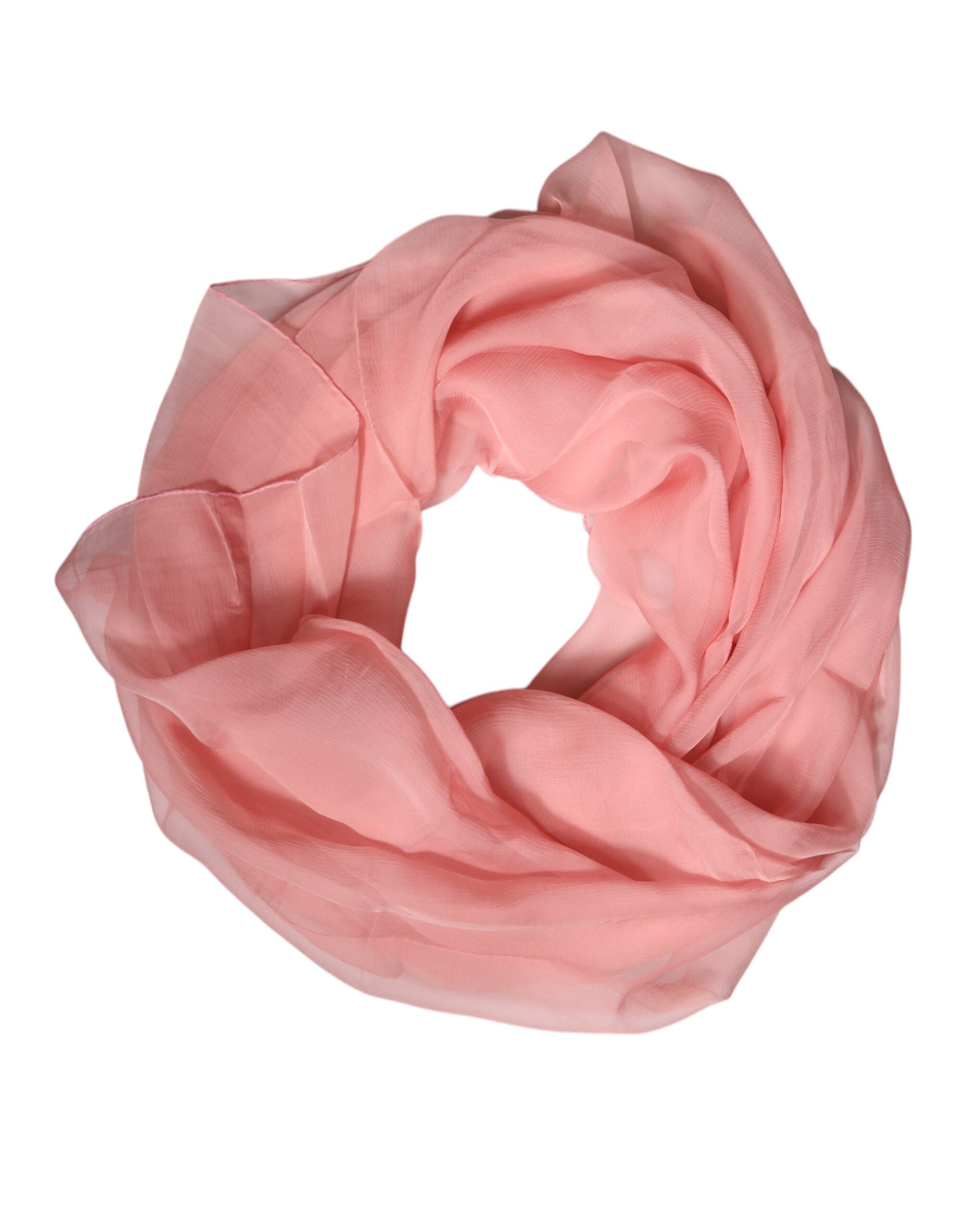Dolce & Gabbana Pink Silk Rectangle Women Wrap Shawl Scarf -   -  Dolce & Gabbana.