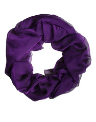 Dolce & Gabbana Purple Silk Rectangle Wrap Shawl Scarf -   -  Dolce & Gabbana.