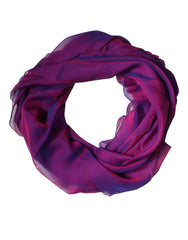 Dolce & Gabbana Purple Silk Rectangle Wrap Shawl Scarf -   -  Dolce & Gabbana.