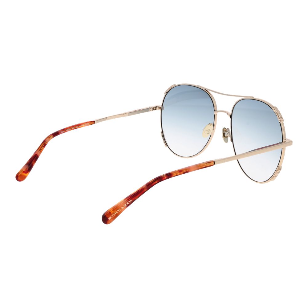 Scotch & Soda Gold Women Sunglass -   -  Scotch & Soda.