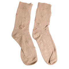 Dolce & Gabbana Beige Solid Stretch Mid Calf Men Socks -   -  Dolce & Gabbana.