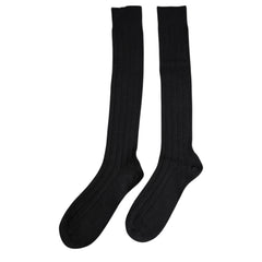 Dolce & Gabbana Black DG Logo Print Over The Calf Socks -   -  Dolce & Gabbana.