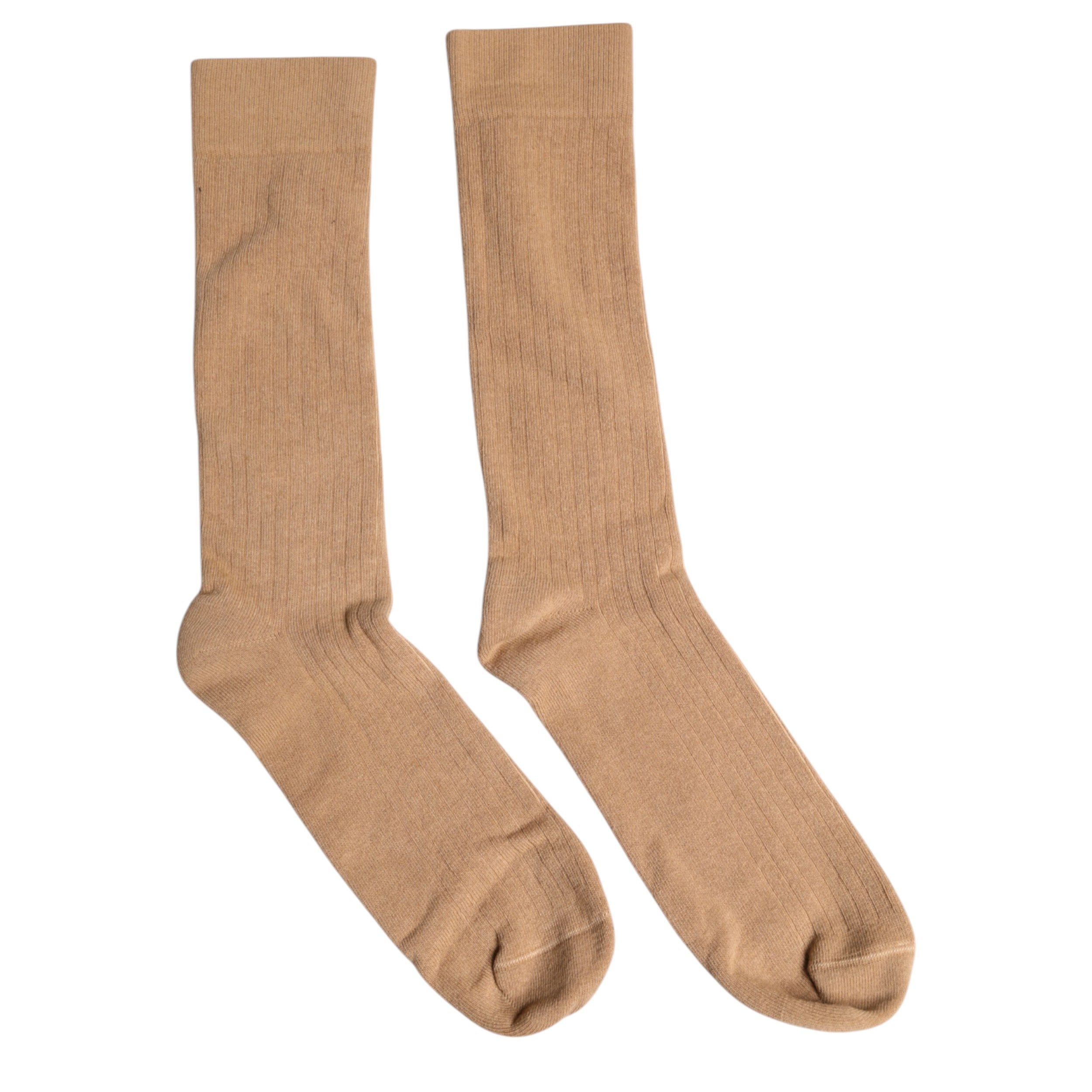 Dolce & Gabbana Brown Solid Cotton Mid Calf Men Socks -   -  Dolce & Gabbana.