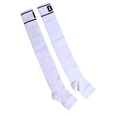 Dolce & Gabbana White Cotton DG Logo Print Open Toe Socks -   -  Dolce & Gabbana.