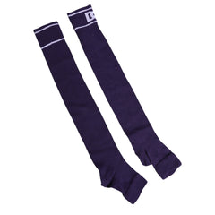 Dolce & Gabbana Purple Cotton DG Logo Print Open Toe Socks -   -  Dolce & Gabbana.