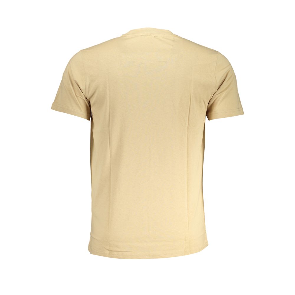 Cavalli Class Beige Cotton T-Shirt -   -  Cavalli Class.