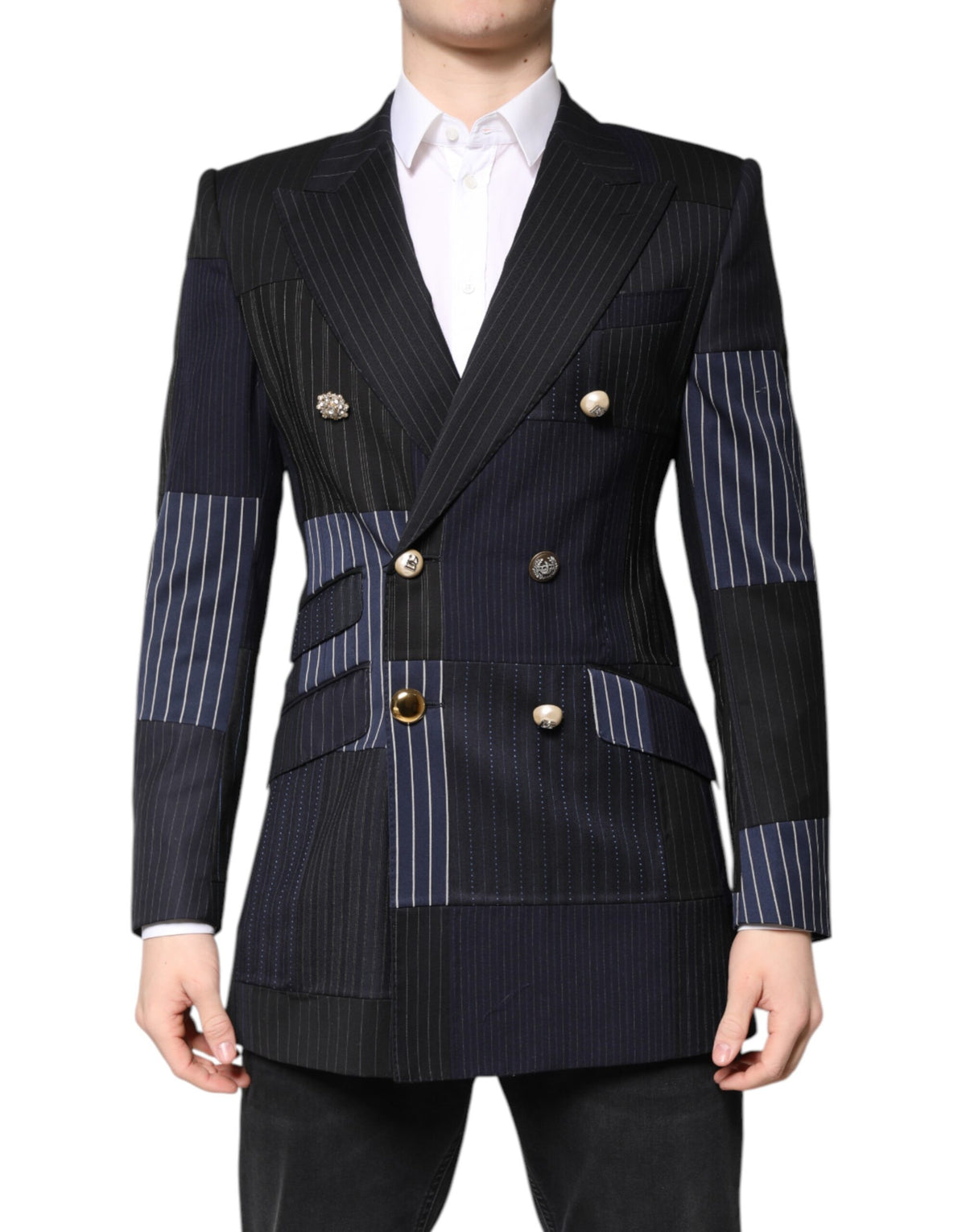 Dolce & Gabbana Multicolor Patchwork Jacket Coat Suit Blazer -   -  Dolce & Gabbana.