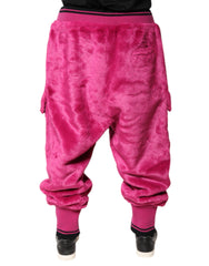 Dolce & Gabbana Pink Acrylic Cargo Jogging Sweatpants Pants -   -  Dolce & Gabbana.
