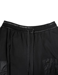 Dolce & Gabbana Black Cotton Men Cargo Sweatshorts Shorts -   -  Dolce & Gabbana.