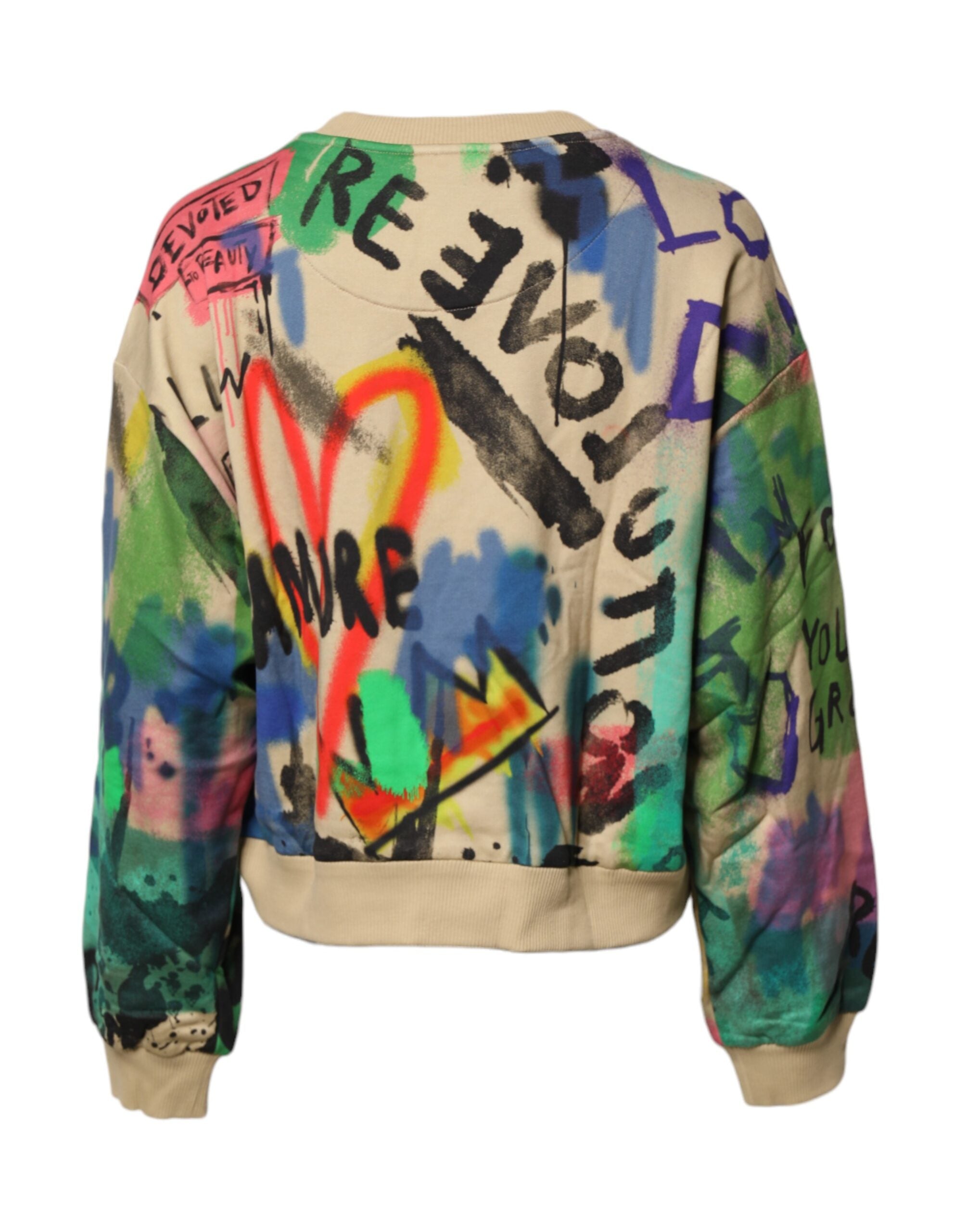 Dolce & Gabbana Multicolor Print Cotton Pullover Sweater -   -  Dolce & Gabbana.