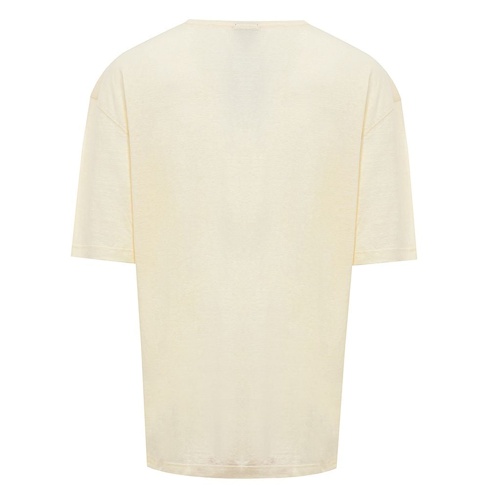 Corneliani Yellow Linen T-Shirt -   -  Corneliani.