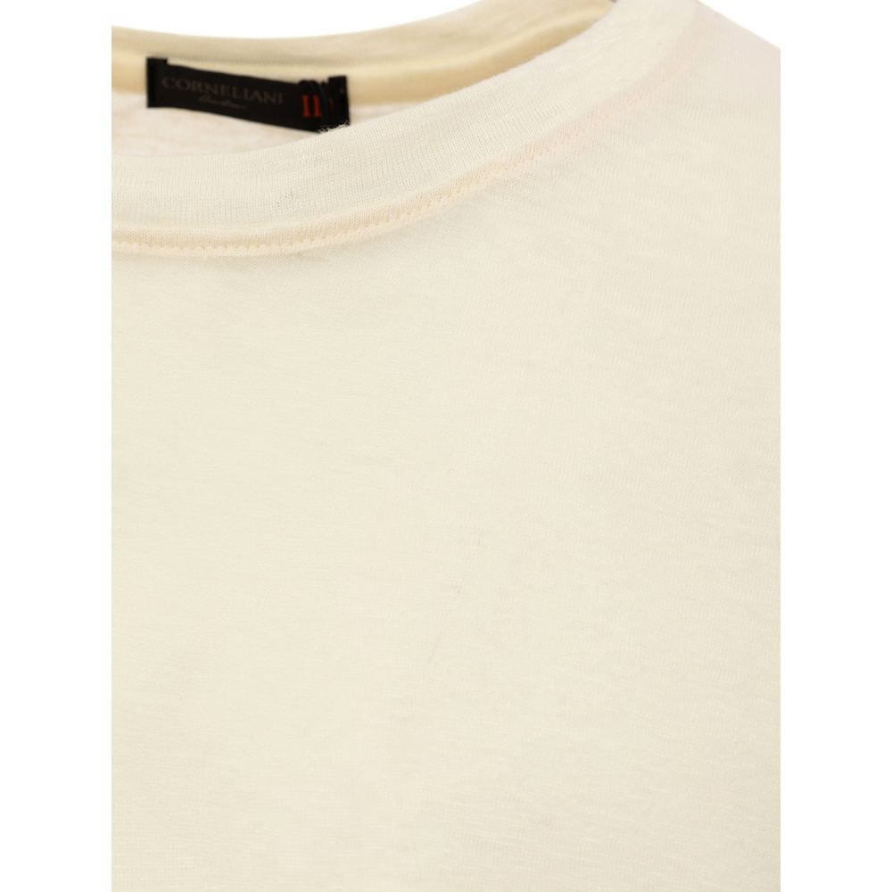 Corneliani Yellow Linen T-Shirt -   -  Corneliani.