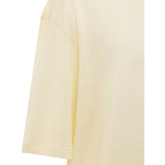 Corneliani Yellow Linen T-Shirt -   -  Corneliani.