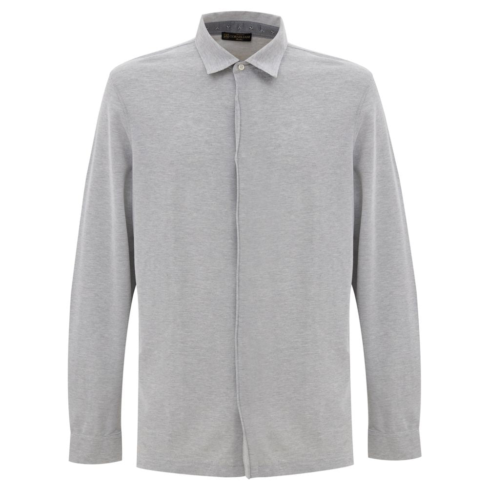 Corneliani Gray Cotton Shirt -   -  Corneliani.
