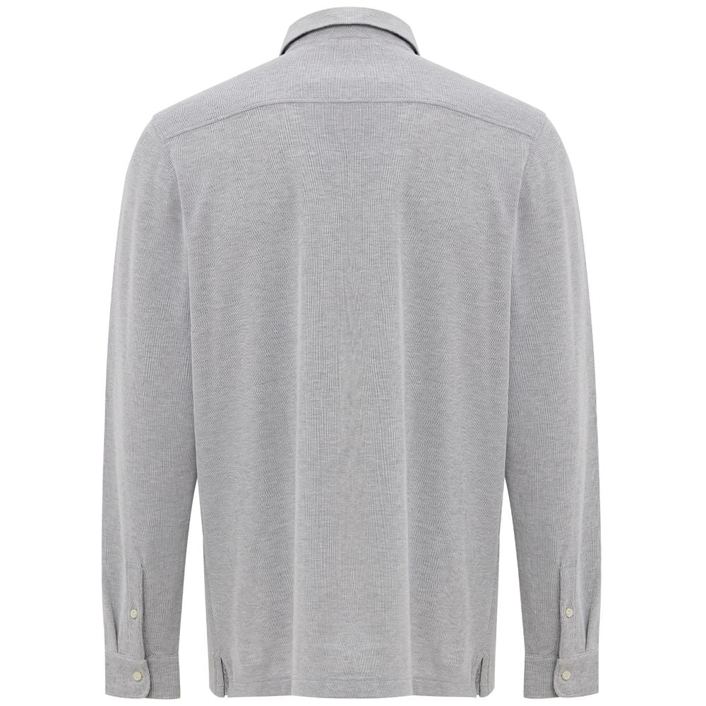 Corneliani Gray Cotton Shirt -   -  Corneliani.
