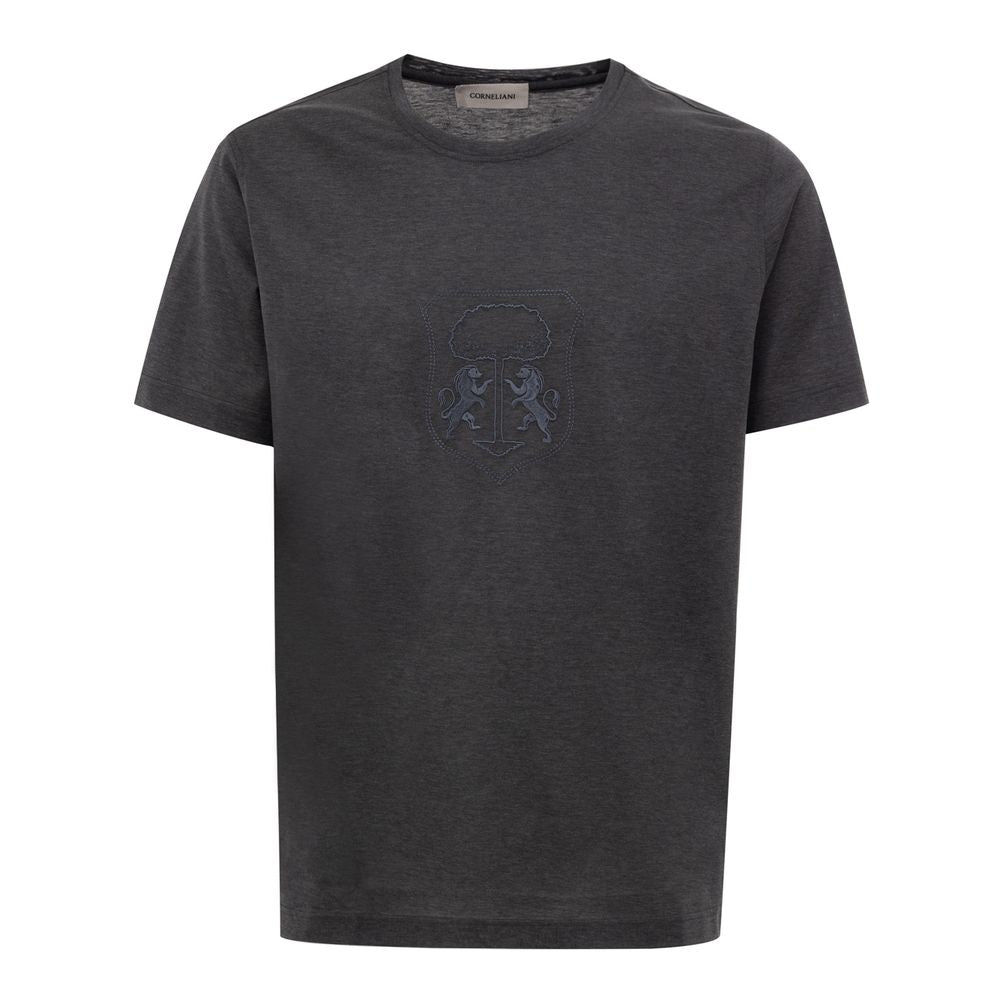 Corneliani Gray Cotton T-Shirt -   -  Corneliani.