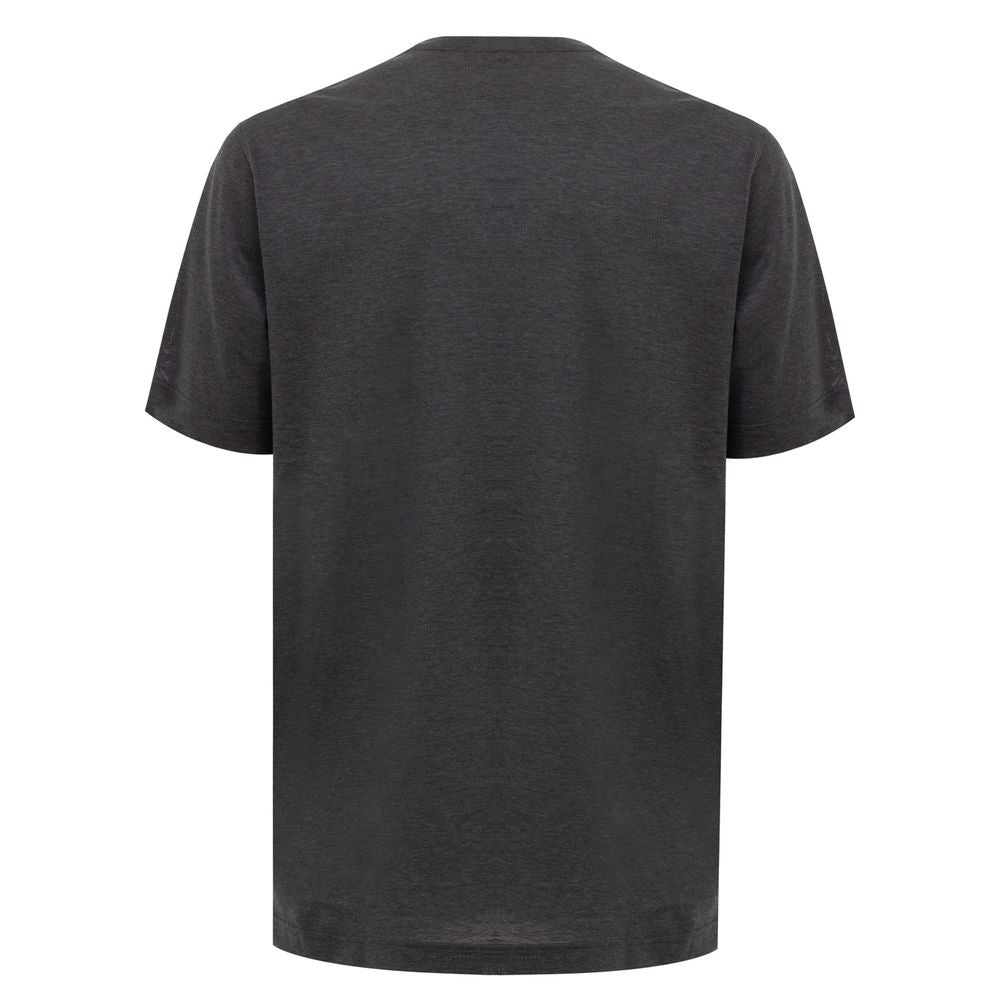 Corneliani Gray Cotton T-Shirt -   -  Corneliani.