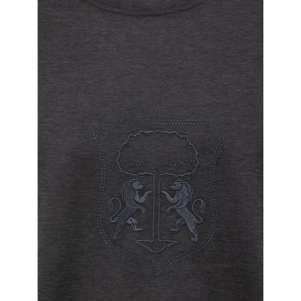 Corneliani Gray Cotton T-Shirt -   -  Corneliani.