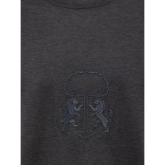 Corneliani Gray Cotton T-Shirt -   -  Corneliani.