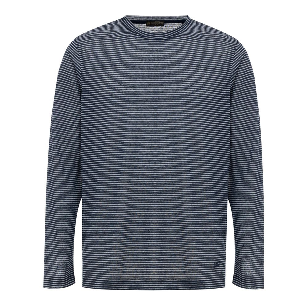Corneliani Blue Linen Long Sleeve -   -  Corneliani.