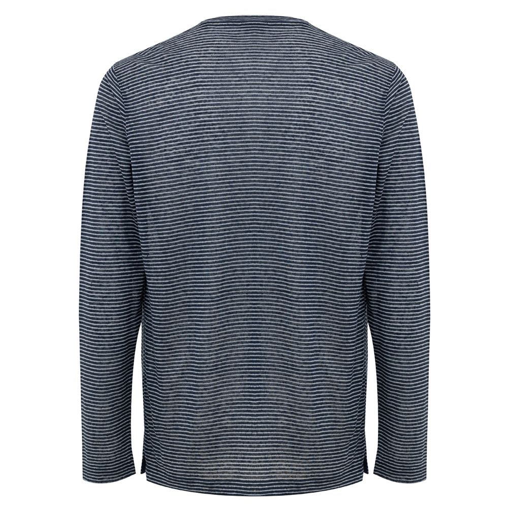 Corneliani Blue Linen Long Sleeve -   -  Corneliani.