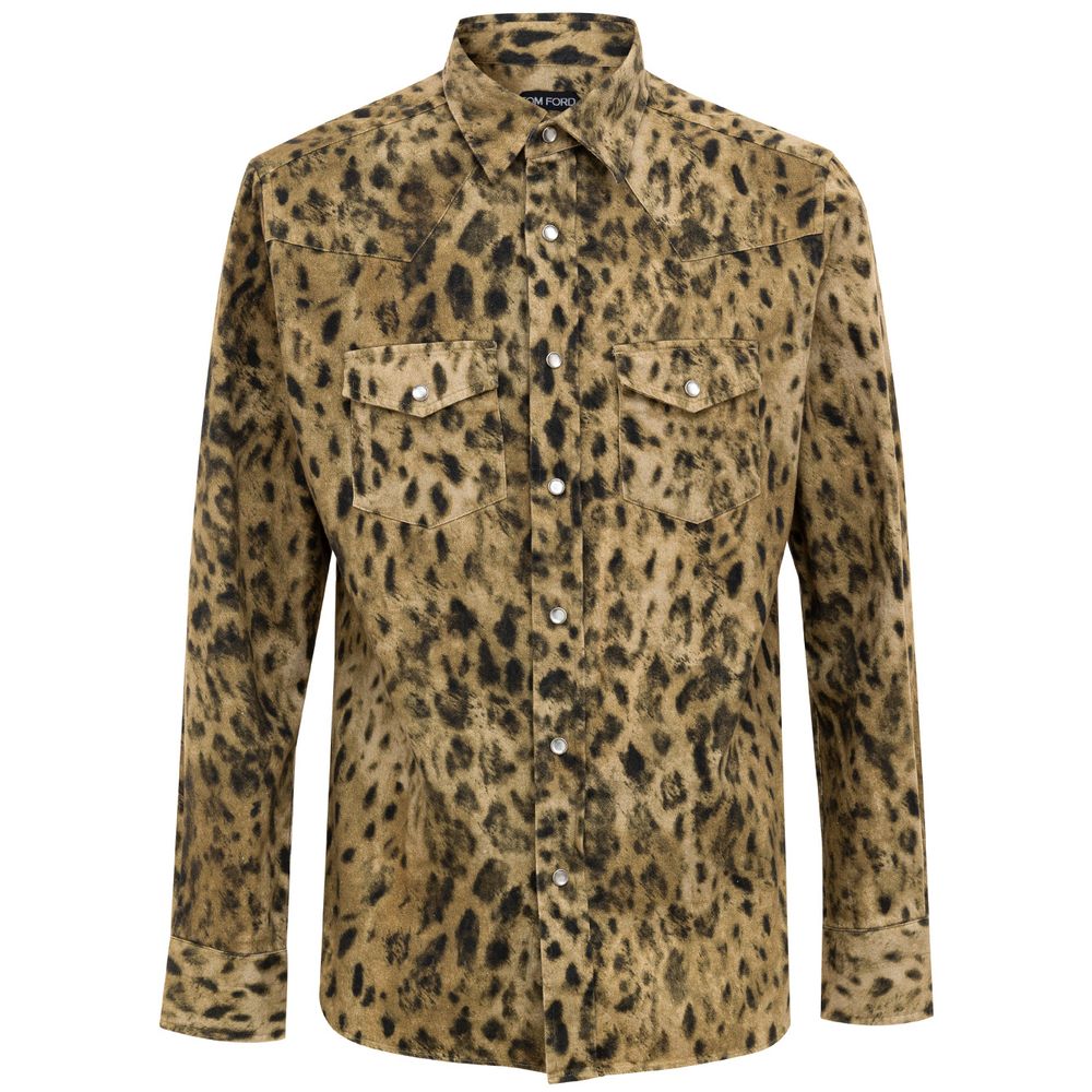 Tom Ford Beige Cotton Shirt -   -  Tom Ford.
