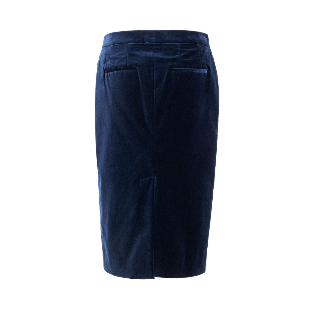 Tom Ford Blue Cotton Skirt -   -  Tom Ford.
