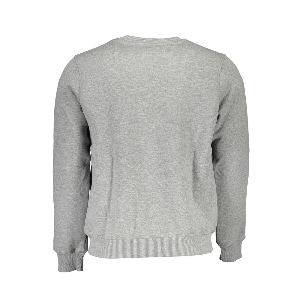 North Sails Gray Cotton Men Sweater -   -  North Sails.