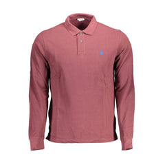 U.S. POLO ASSN. Purple Cotton Men Polo Shirt -   -  U.S. POLO ASSN..