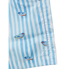 Canali Blue Polyester Swim Short -   -  Canali.