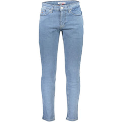 Tommy Hilfiger Light Blue Cotton Men Slim Tapered Jean -   -  Tommy Hilfiger.