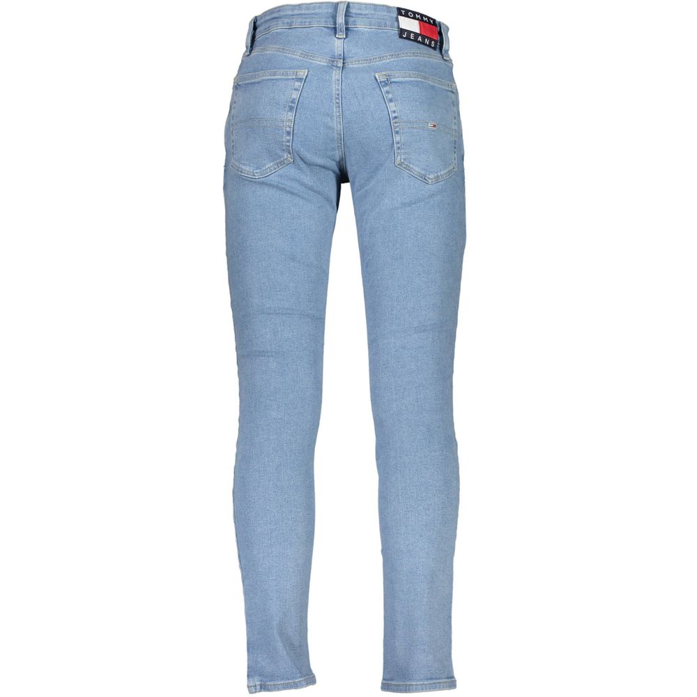 Tommy Hilfiger Light Blue Cotton Men Slim Tapered Jean -   -  Tommy Hilfiger.