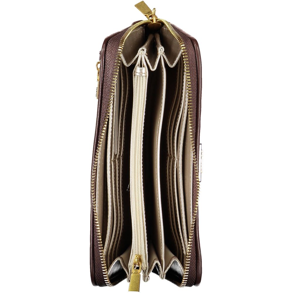 Guess Jeans Chic Brown Polyethylene Wallet with Coin Purse -   -  Guess Jeans.