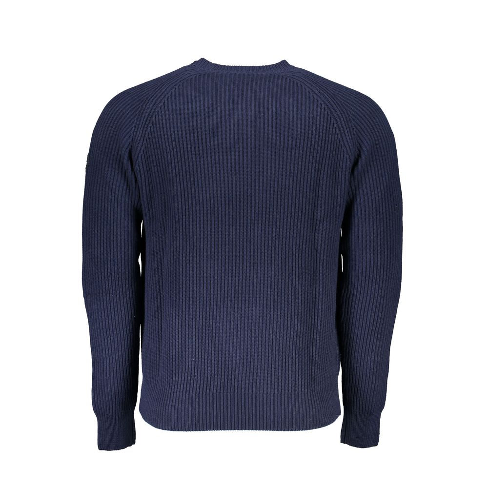 North Sails Blue Cotton Men Sweater -   -  North Sails.