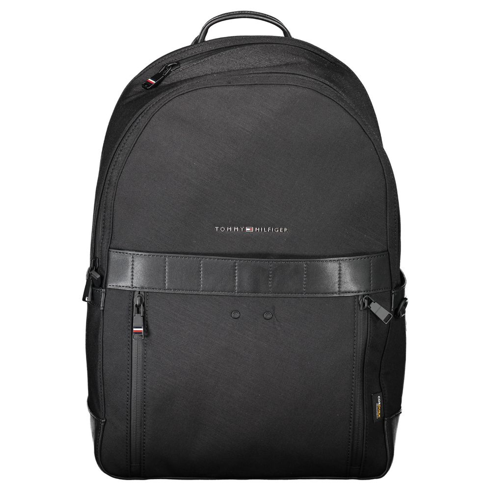 Tommy Hilfiger Black Nylon Men Backpack -   -  Tommy Hilfiger.