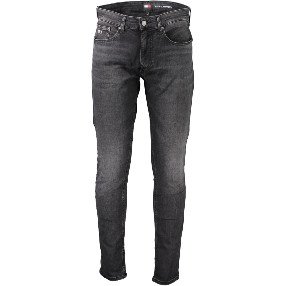 Tommy Hilfiger Black Cotton Slim Men Jeans -   -  Tommy Hilfiger.