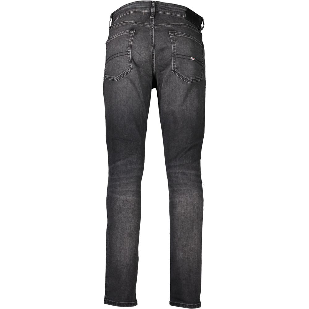 Tommy Hilfiger Black Cotton Slim Men Jeans -   -  Tommy Hilfiger.