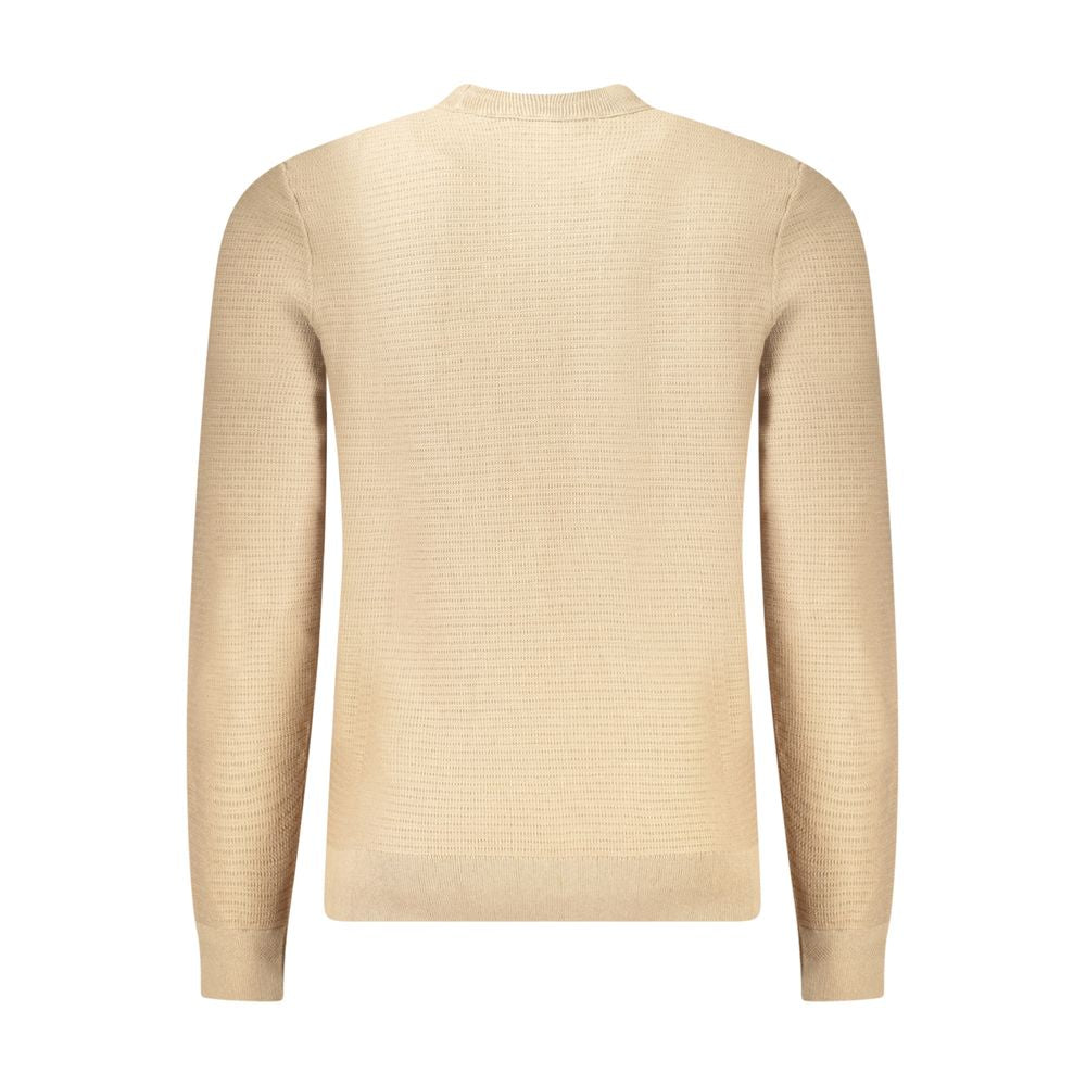 Hugo Boss Beige Cotton Men Sweater -   -  Hugo Boss.