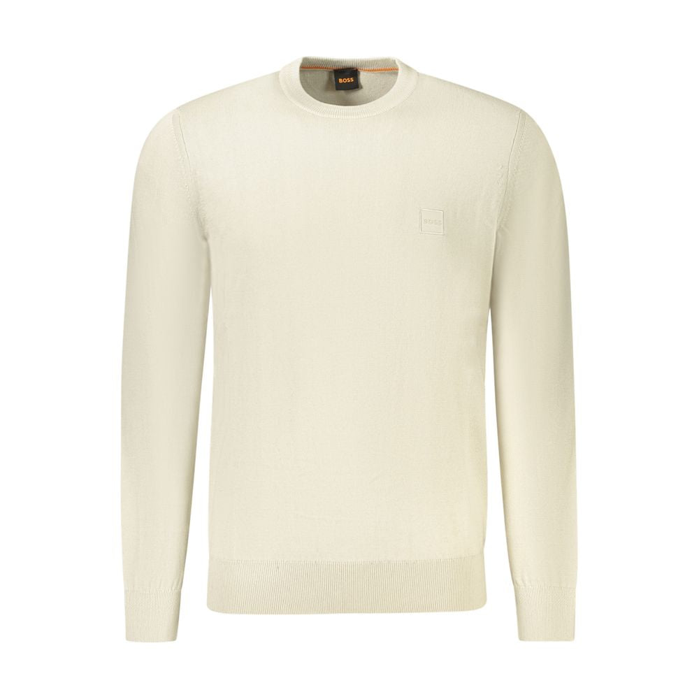 Hugo Boss Beige Cotton Men Sweater -   -  Hugo Boss.