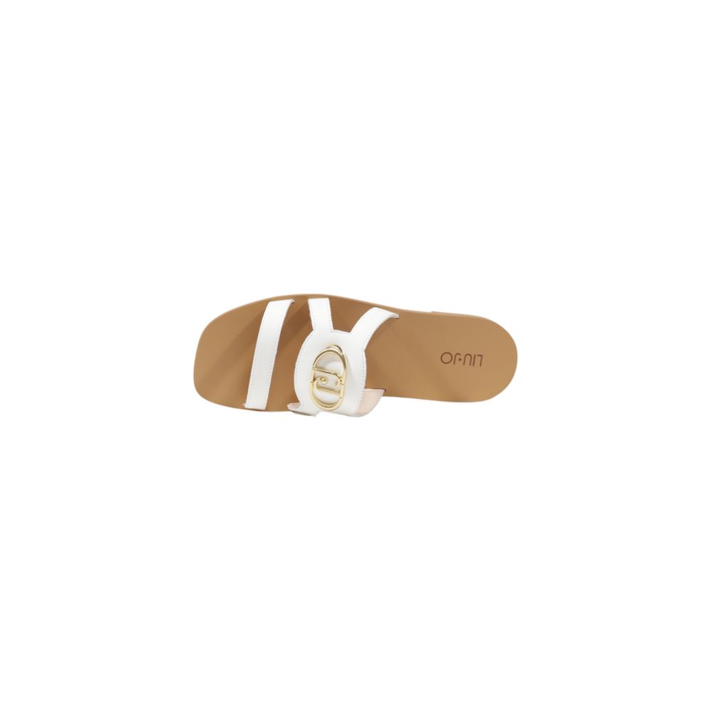 Liu Jo Cream Leather Sandal -   -  Liu Jo.