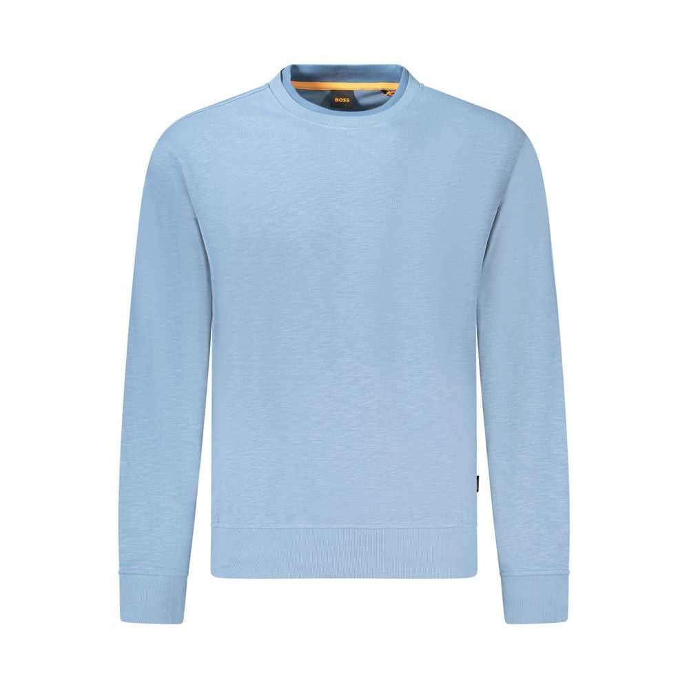 Hugo Boss Light Blue Cotton Men Sweater -   -  Hugo Boss.