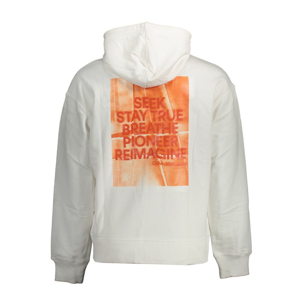 Calvin Klein White Cotton Men Sweater -   -  Calvin Klein.