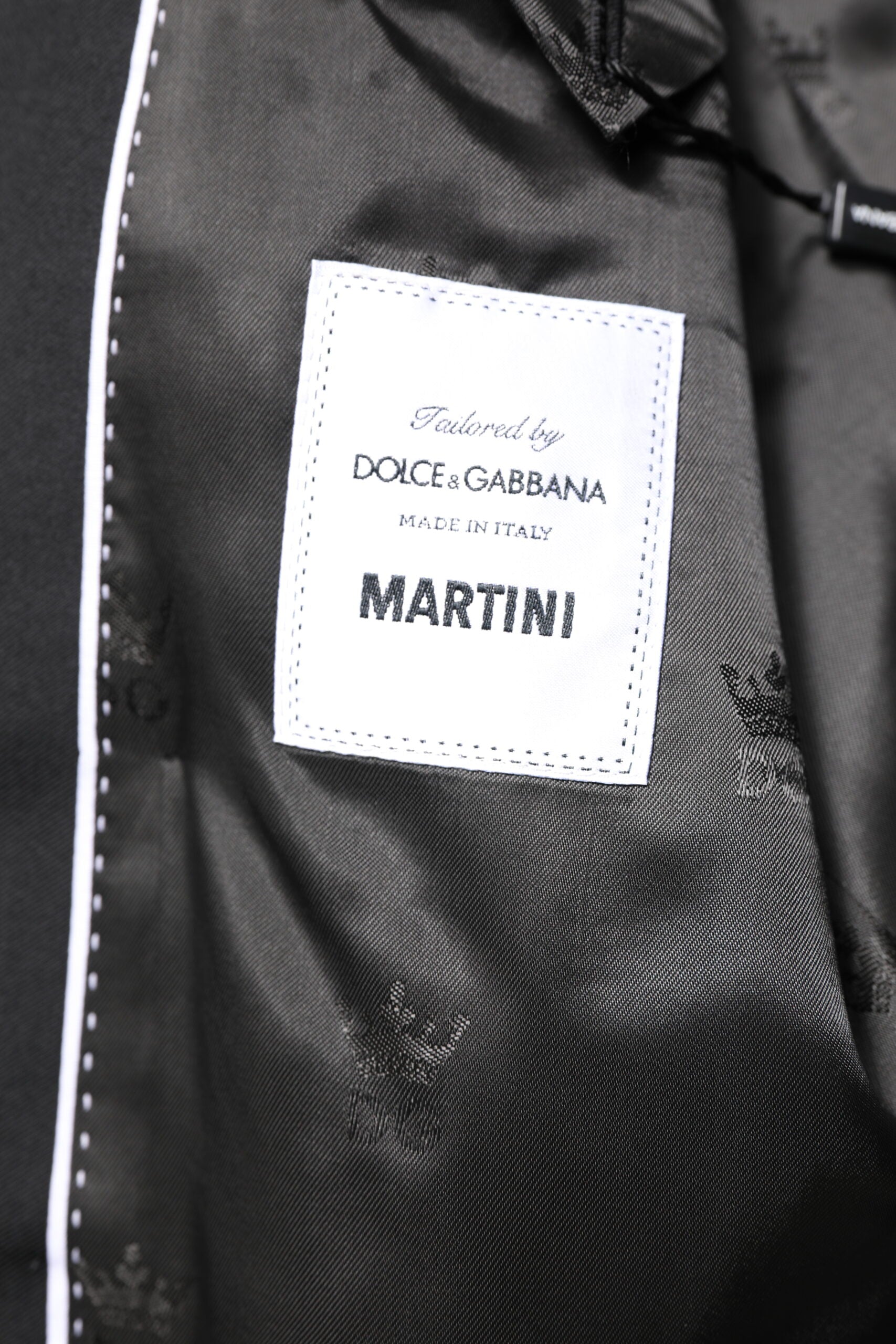 Dolce & Gabbana Black MARTINI Double Breasted Coat Blazer -   -  Dolce & Gabbana.