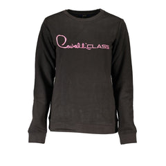 Cavalli Class Black Cotton Sweater -   -  Cavalli Class.